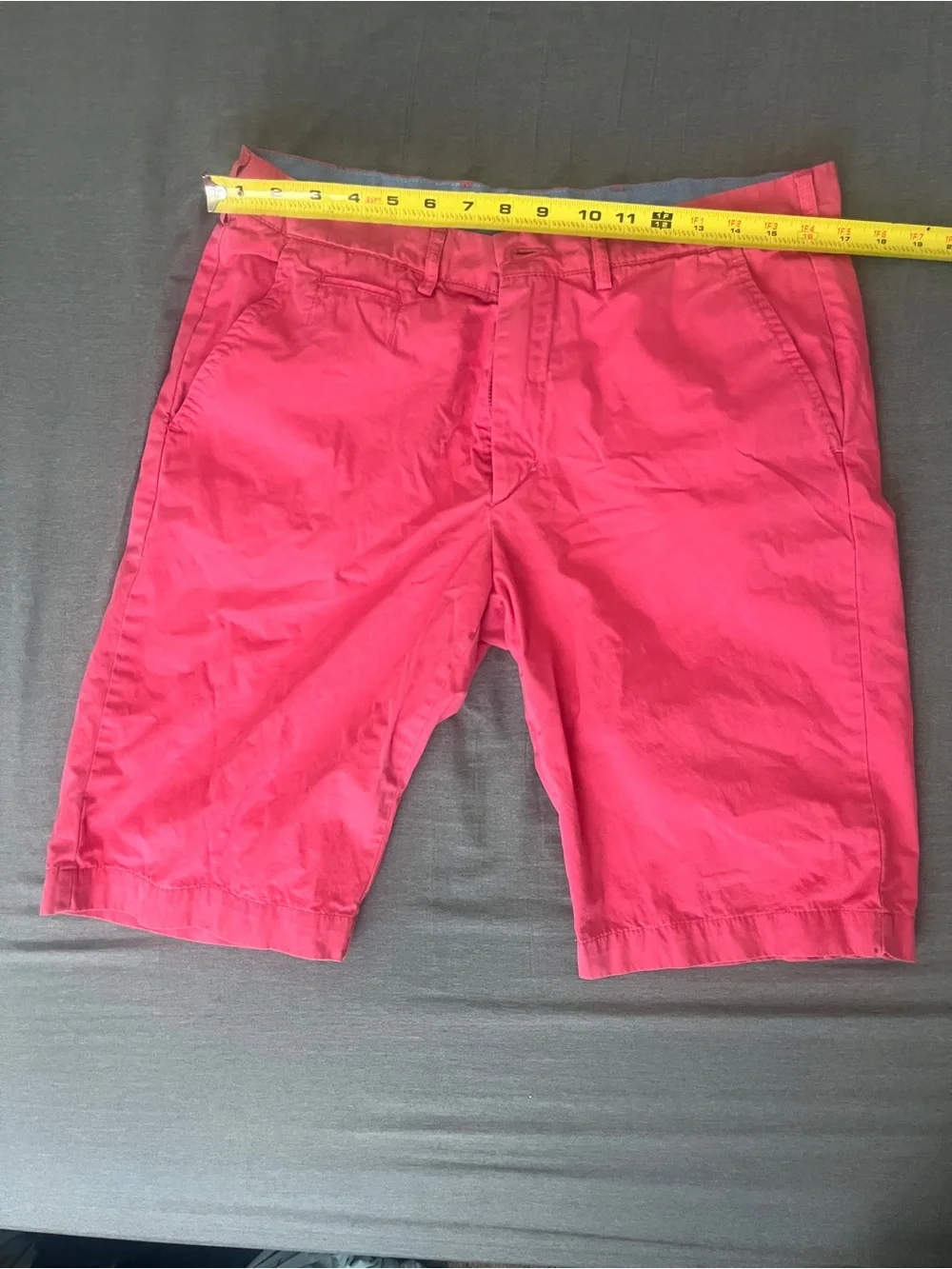 Boggi Milano Pink Flat-Front Men's Chino Shorts